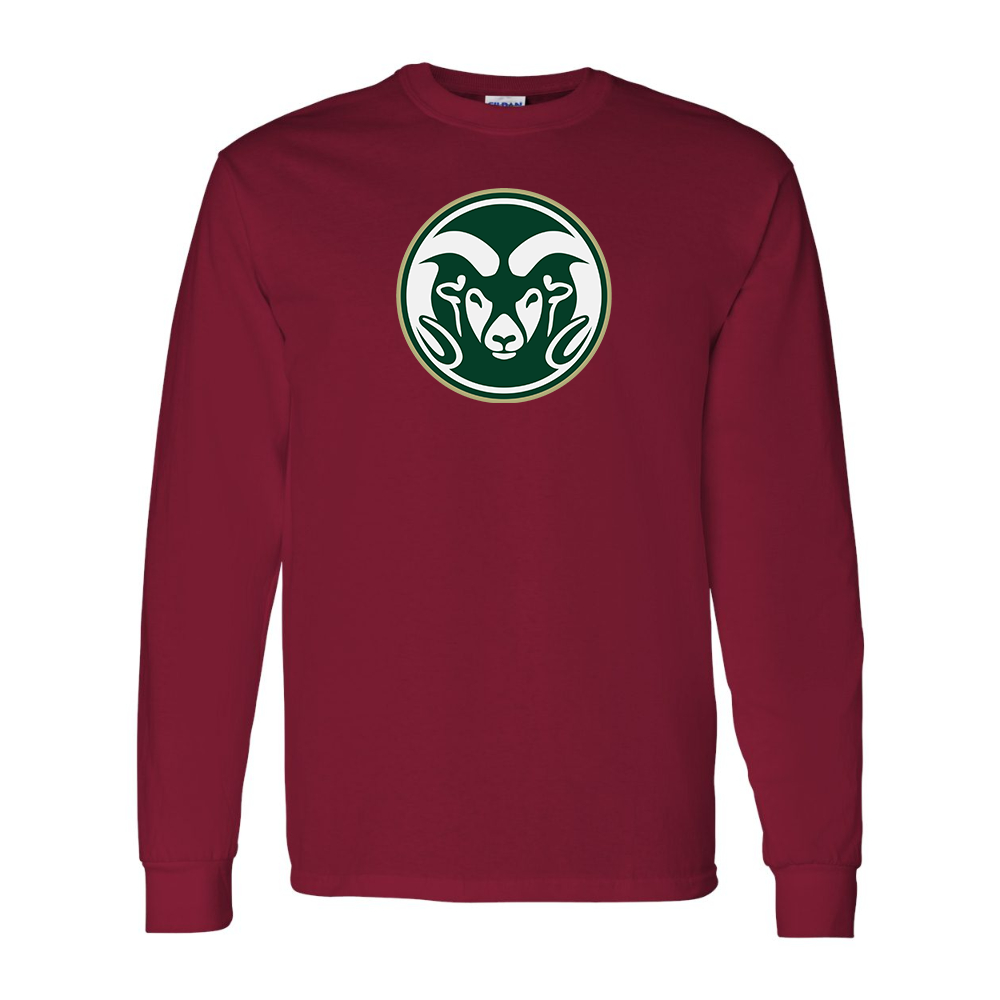 Men's Colorado State Rams Gildan Heavy Cotton Long Sleeve T-Shirt