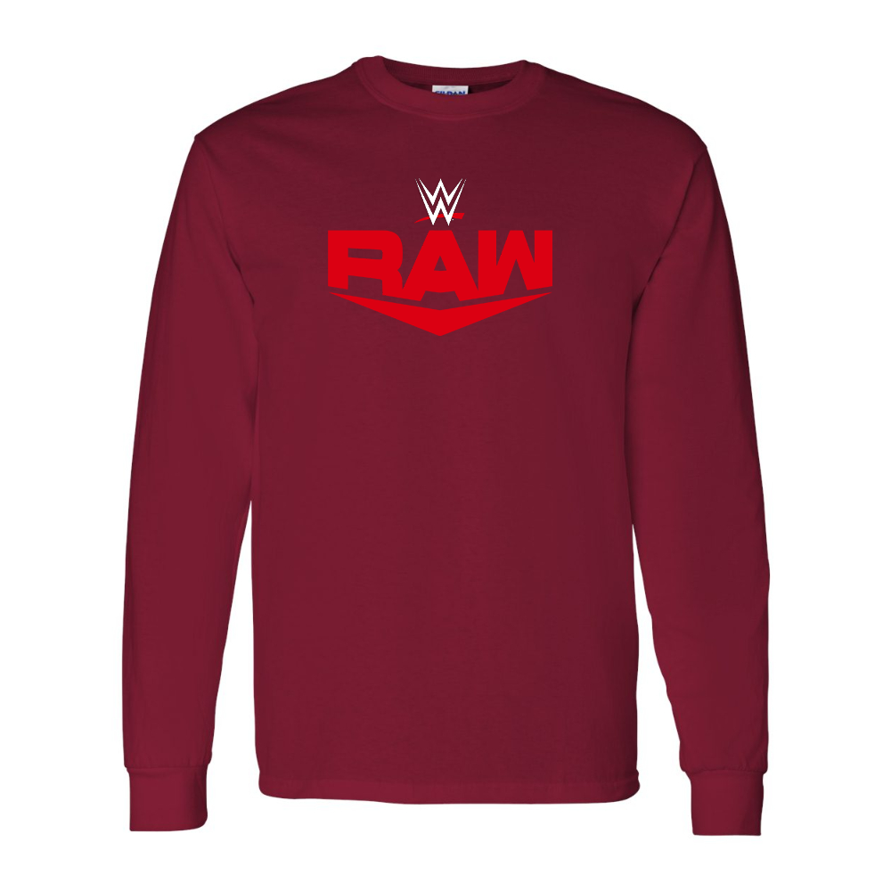 Men's WWE Raw Gildan Heavy Cotton Long Sleeve T-Shirt