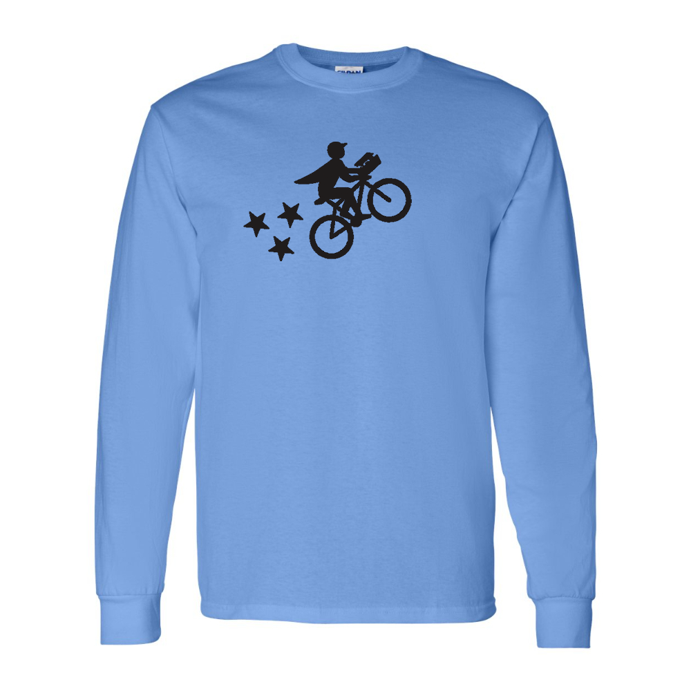 Men's Postmates Bike Gildan Heavy Cotton Long Sleeve T-Shirt