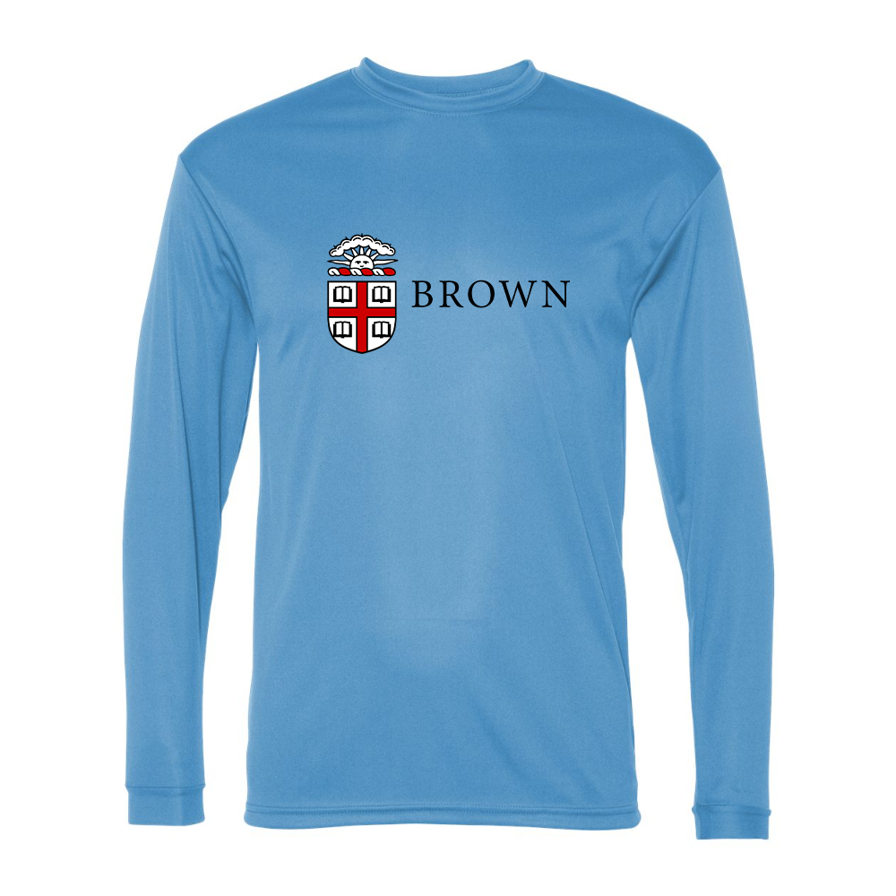 Men's Brown University Performance Long Sleeve T-Shirt
