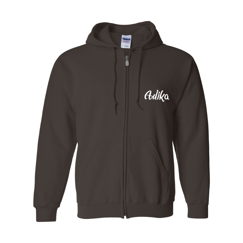 Men's Adika Gildan Heavy Blend Full Zip Hooded Sweatshirt