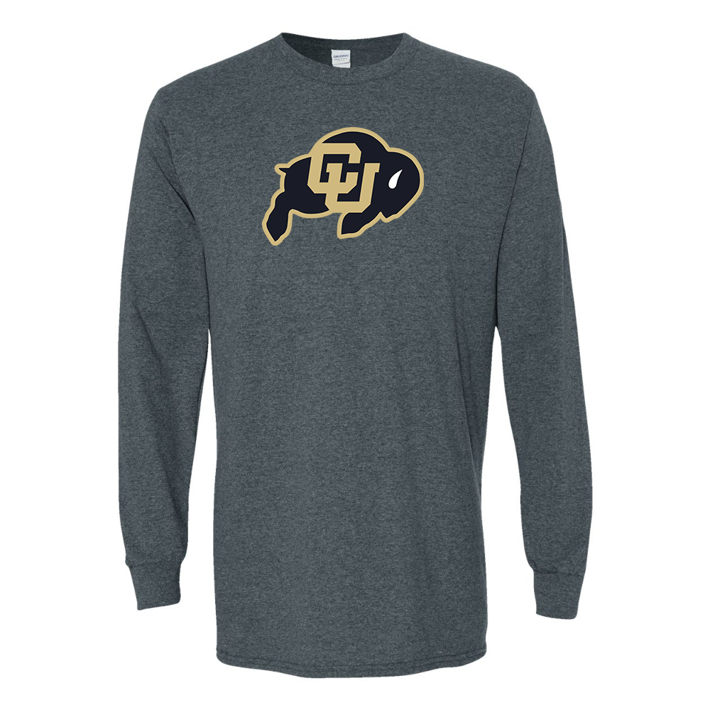 Men's Colorado Buffaloes Gildan Heavy Cotton Long Sleeve T-Shirt