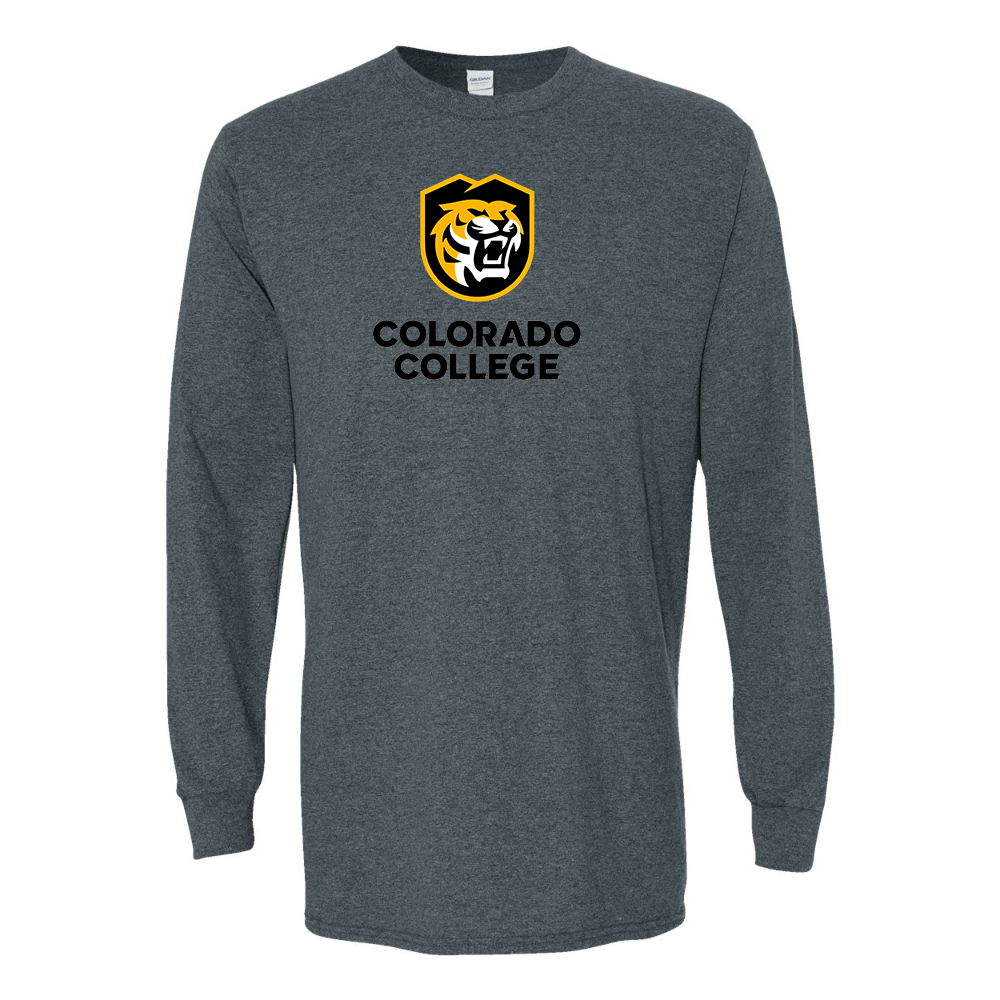 Men's Colorado College Tigers Gildan Heavy Cotton Long Sleeve T-Shirt