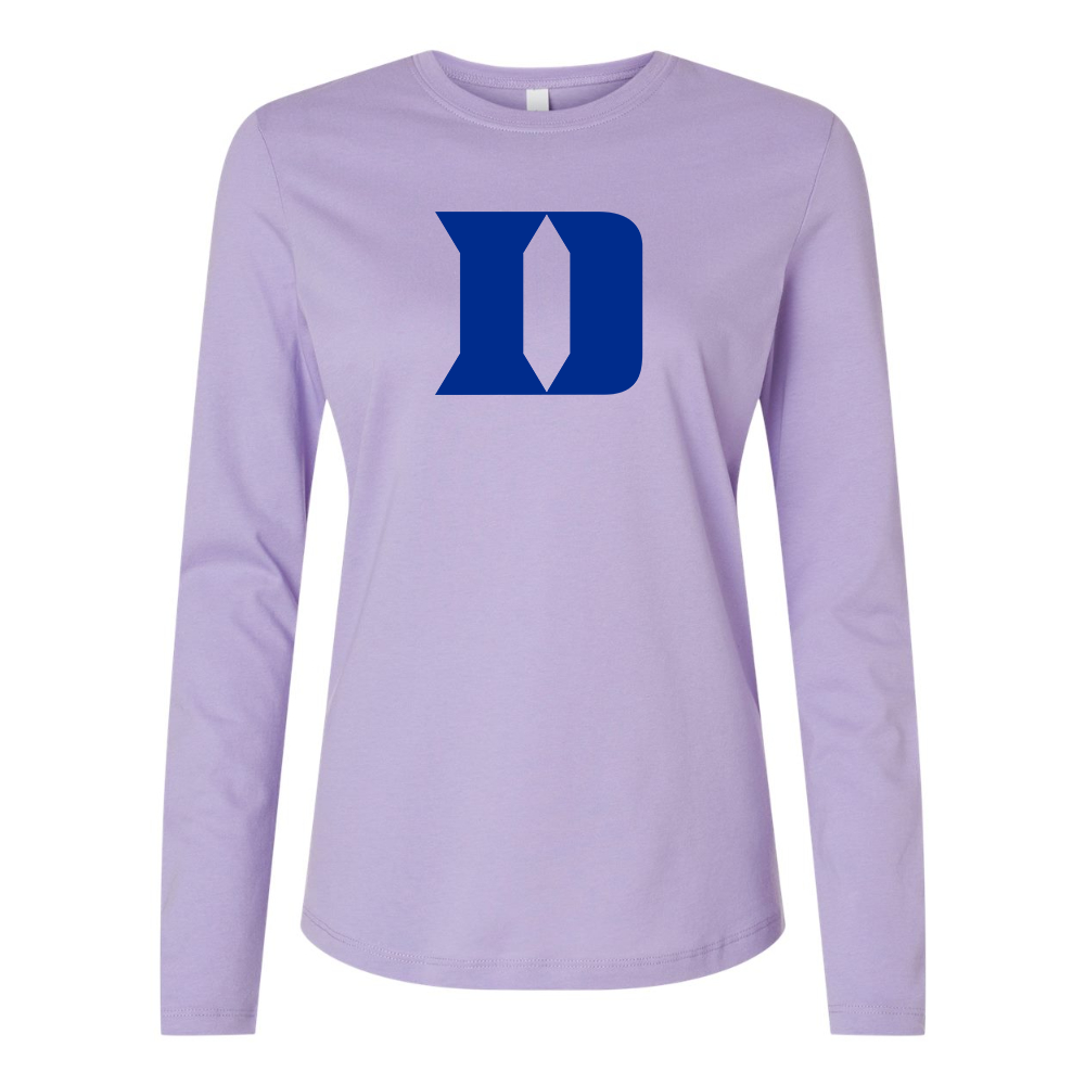 BELLA CANVAS Duke Blue Devils Jersey Long Sleeve Tee