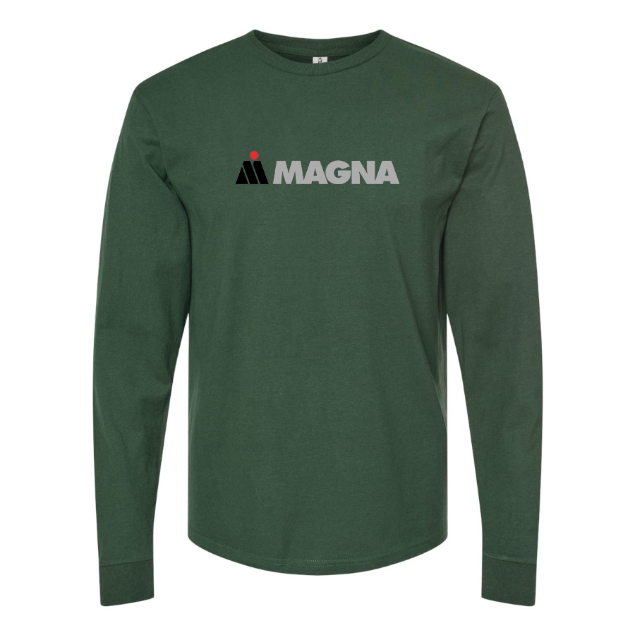 Men's Magna Steyr Logo Cotton Long Sleeve T-Shirt