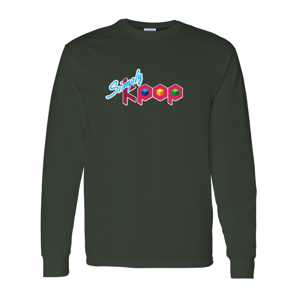 Men's Simply Kpop Gildan Heavy Cotton Long Sleeve T-Shirt