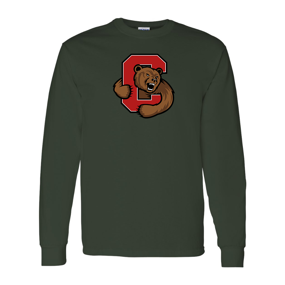 Men's Cornell Big Red Gildan Heavy Cotton Long Sleeve T-Shirt