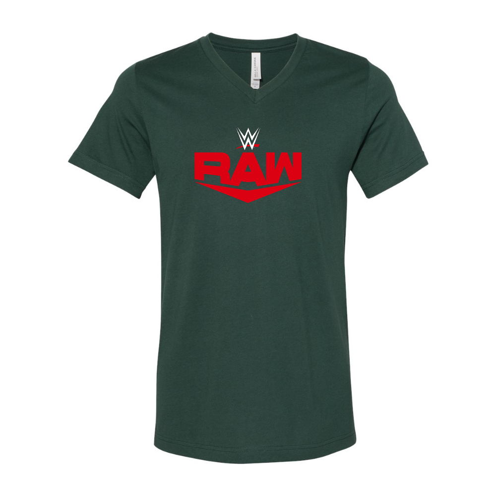 WWE Raw BELLA CANVAS - Jersey V-Neck T-Shirt