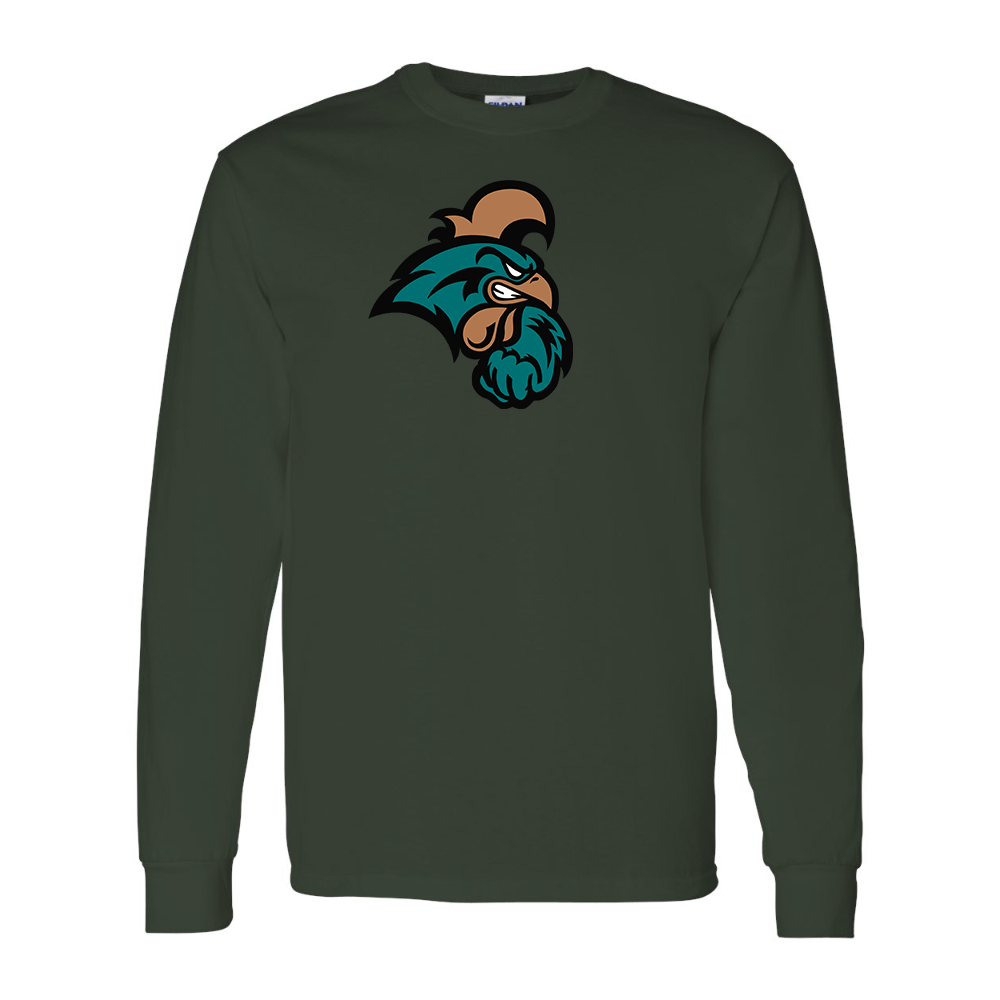 Men's Coastal Carolina Chanticleers Gildan Heavy Cotton Long Sleeve T-Shirt