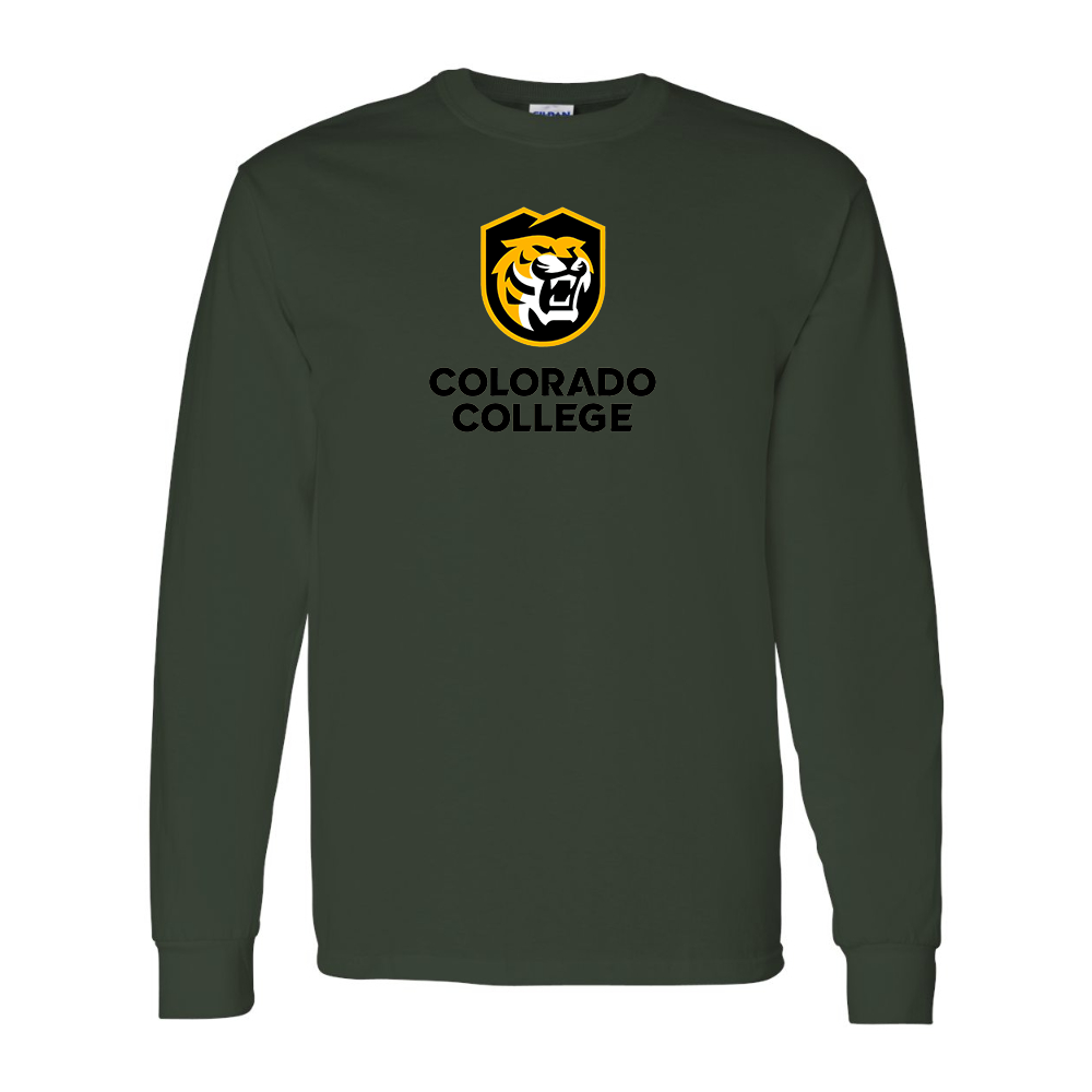 Men's Colorado College Tigers Gildan Heavy Cotton Long Sleeve T-Shirt