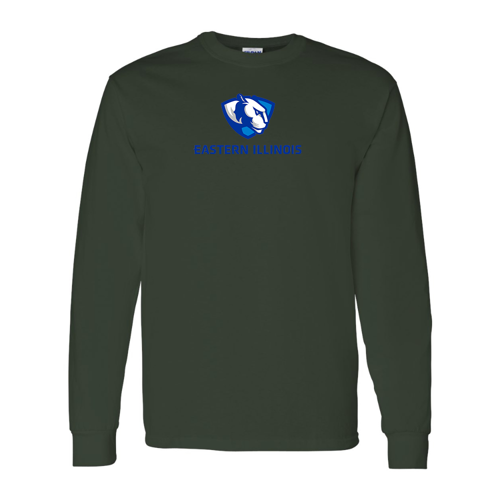 Men's Eastern Illinois Panthers Gildan Heavy Cotton Long Sleeve T-Shirt