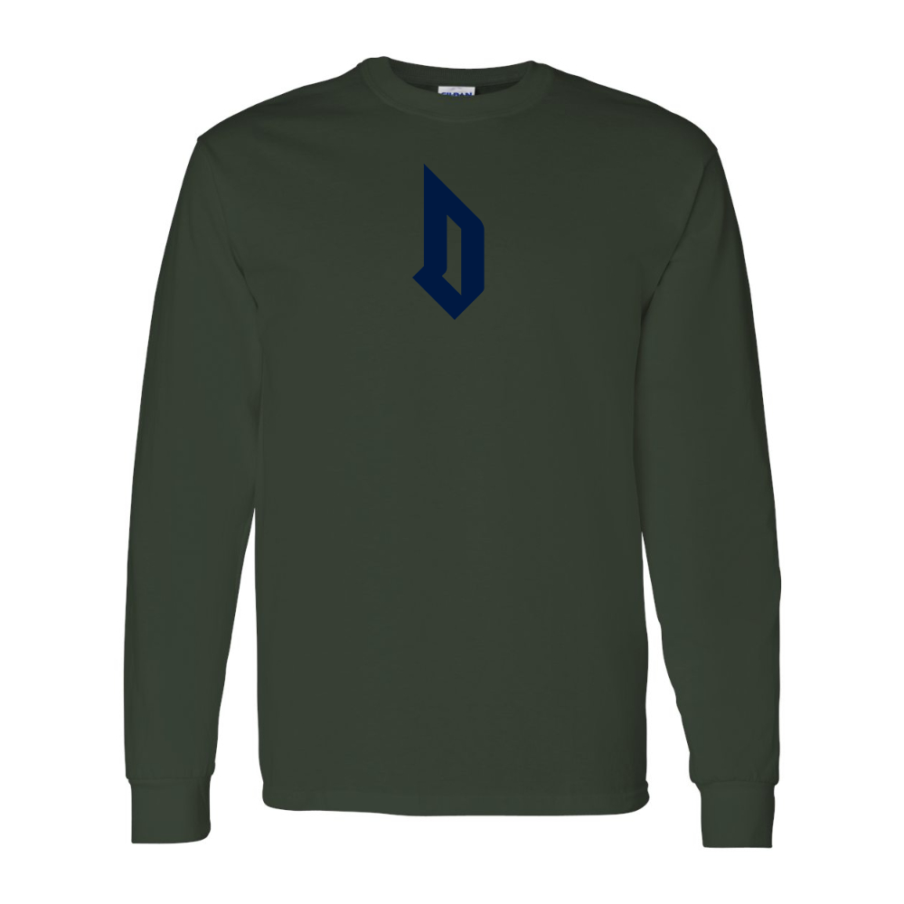 Men's Duquesne Dukes Gildan Heavy Cotton Long Sleeve T-Shirt