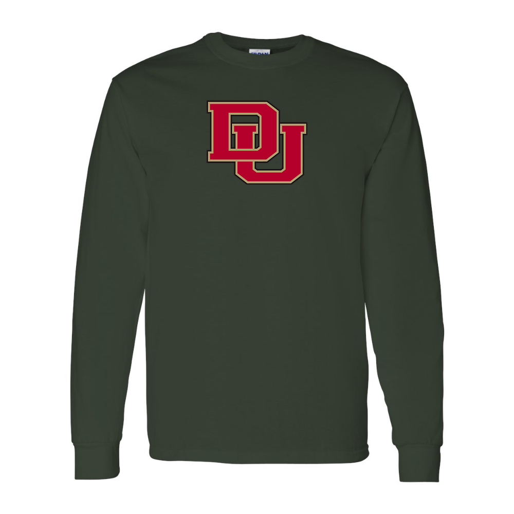 Men's Denver Pioneers Gildan Heavy Cotton Long Sleeve T-Shirt