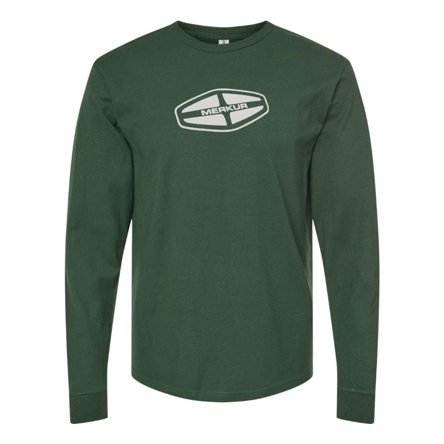 Men's Merkur Logo Cotton Long Sleeve T-Shirt
