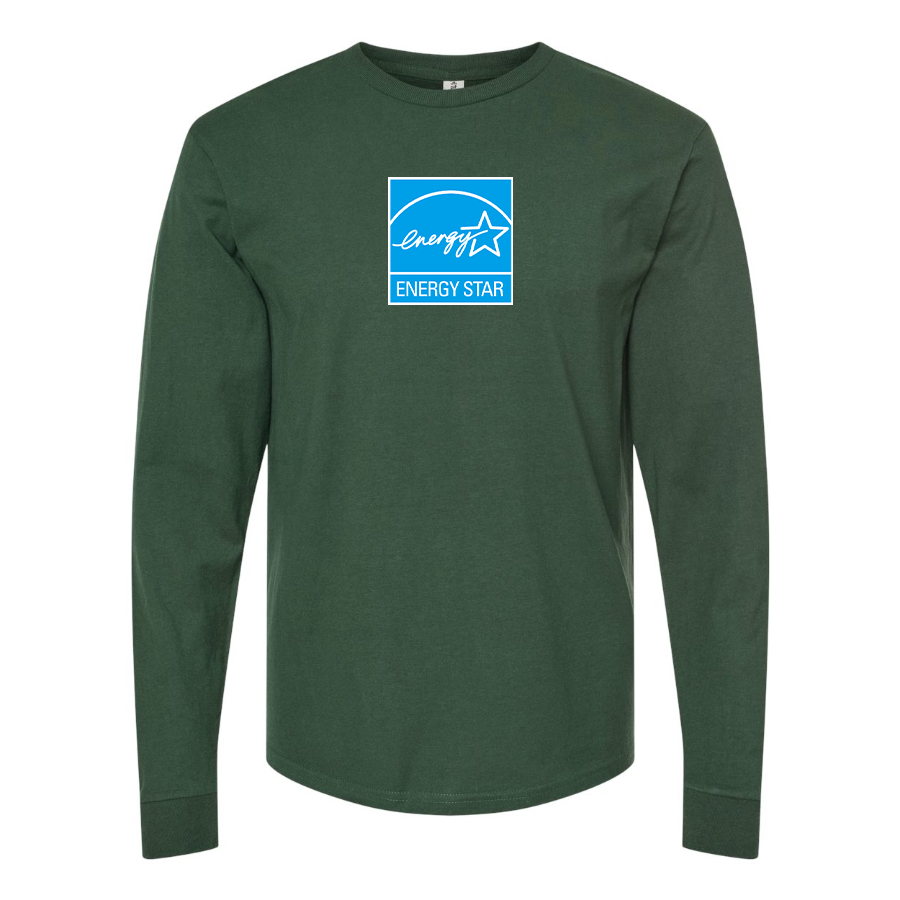 Men's Energy Star Logo Cotton Long Sleeve T-Shirt