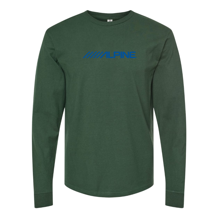 Men's Alpine Logo Cotton Long Sleeve T-Shirt