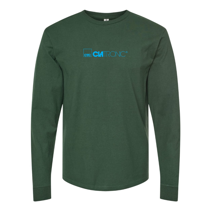 Men's Clatronic Logo Cotton Long Sleeve T-Shirt