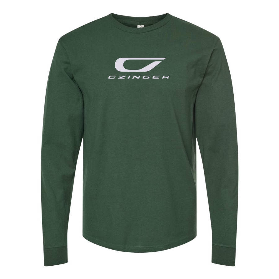 Men's Czinger Logo Cotton Long Sleeve T-Shirt
