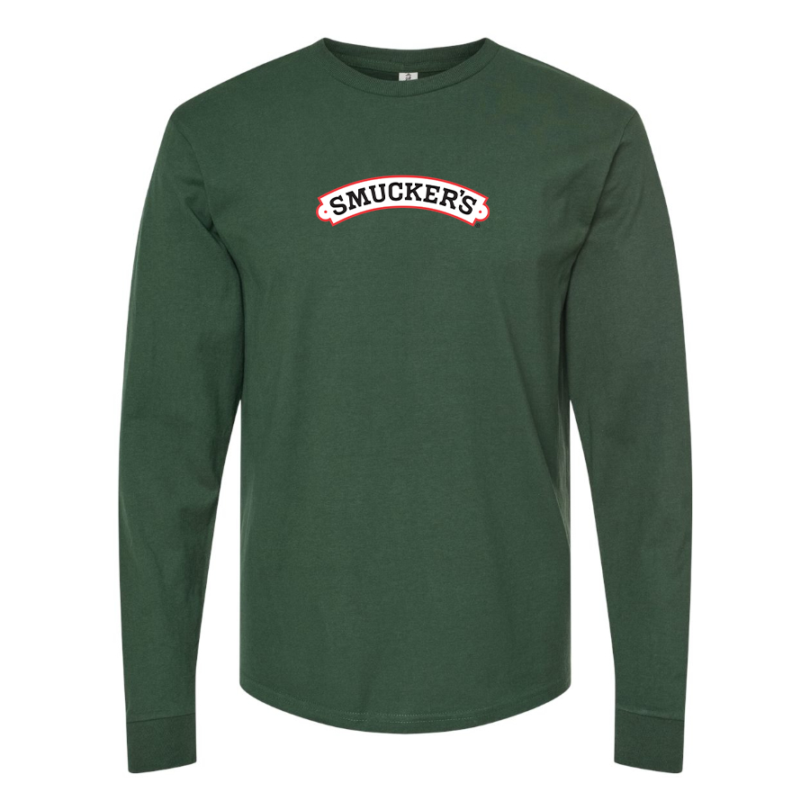 Men's Smucker's Logo Cotton Long Sleeve T-Shirt