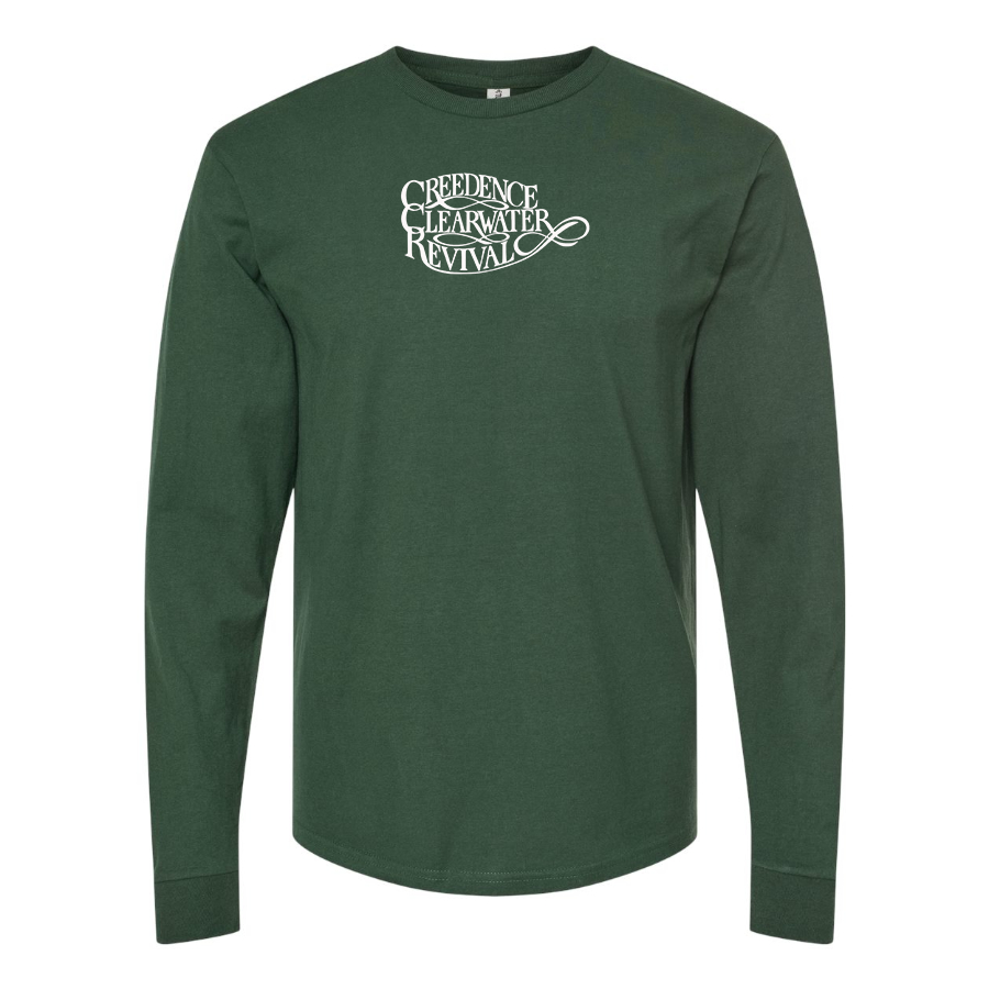 Men's Creedence Clearwater Revival Logo Cotton Long Sleeve T-Shirt