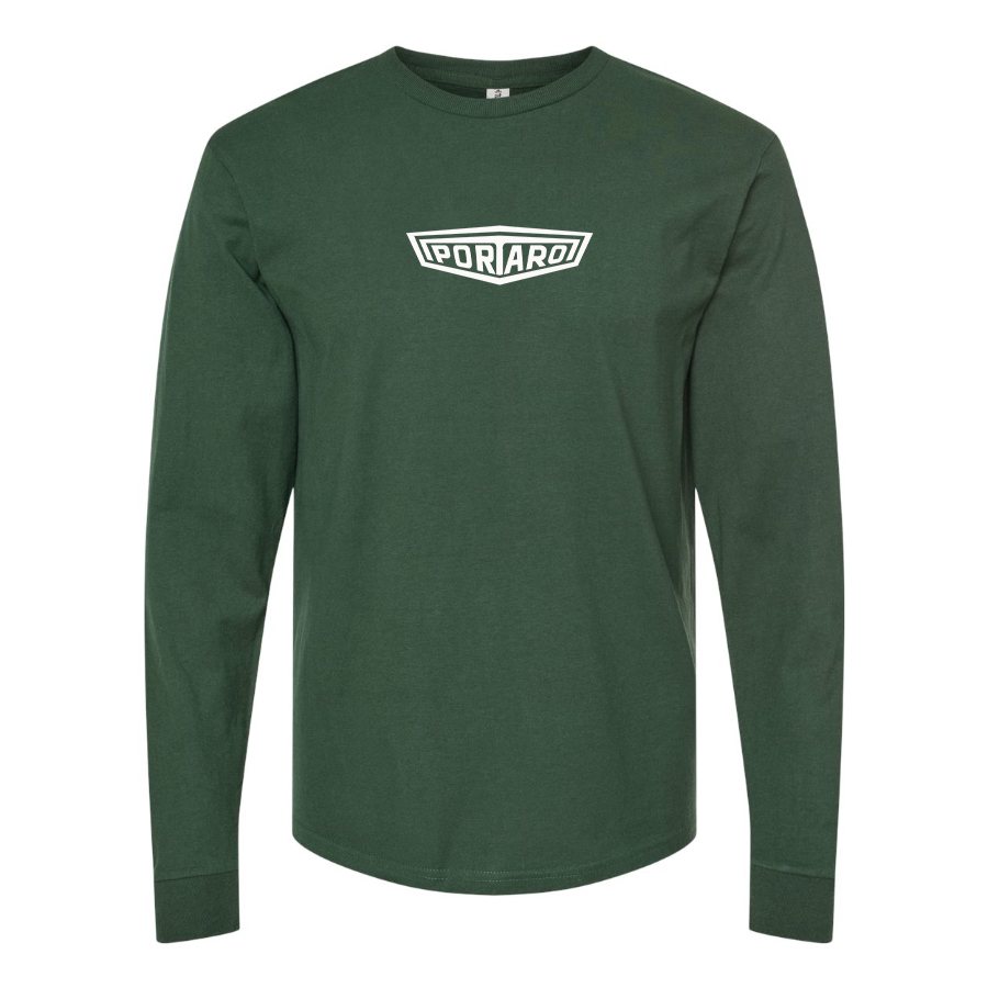 Men's Portaro Logo Cotton Long Sleeve T-Shirt