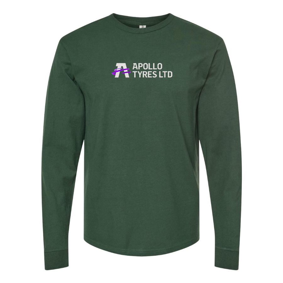 Men's Apollo Tyres Logo Cotton Long Sleeve T-Shirt
