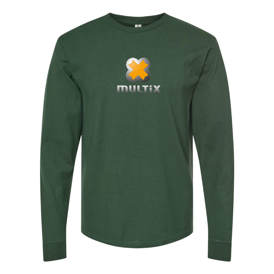 Men's Multix Logo Cotton Long Sleeve T-Shirt