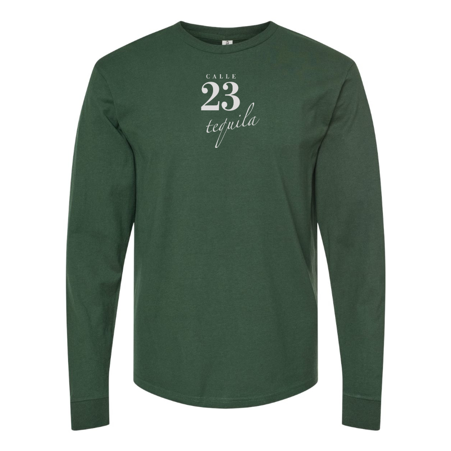 Men's Calle 23 Logo Cotton Long Sleeve T-Shirt