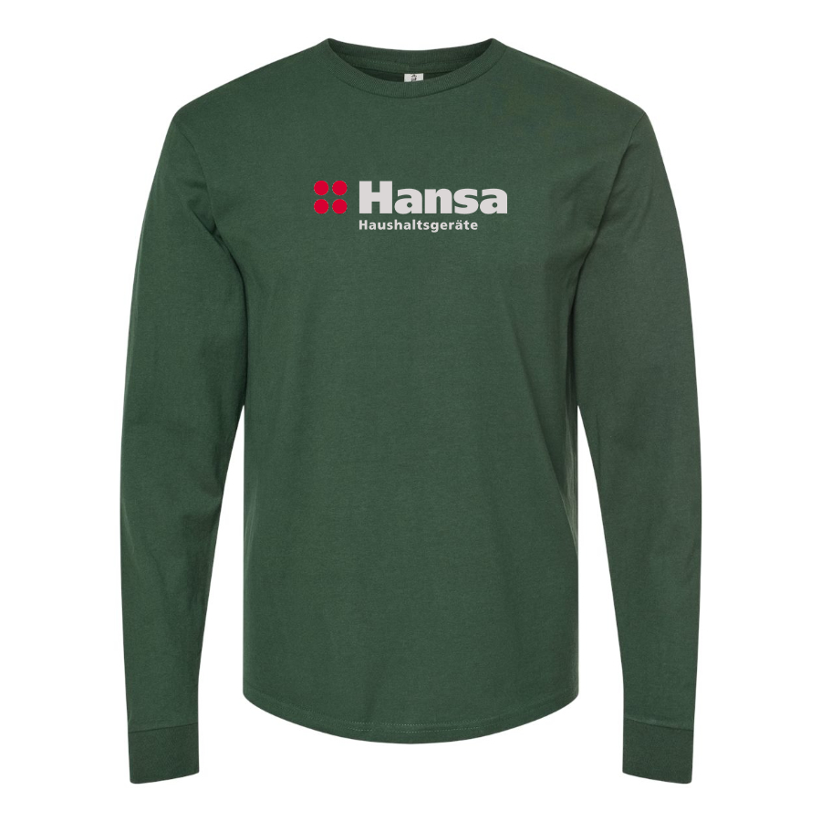 Men's Hansa Logo Cotton Long Sleeve T-Shirt