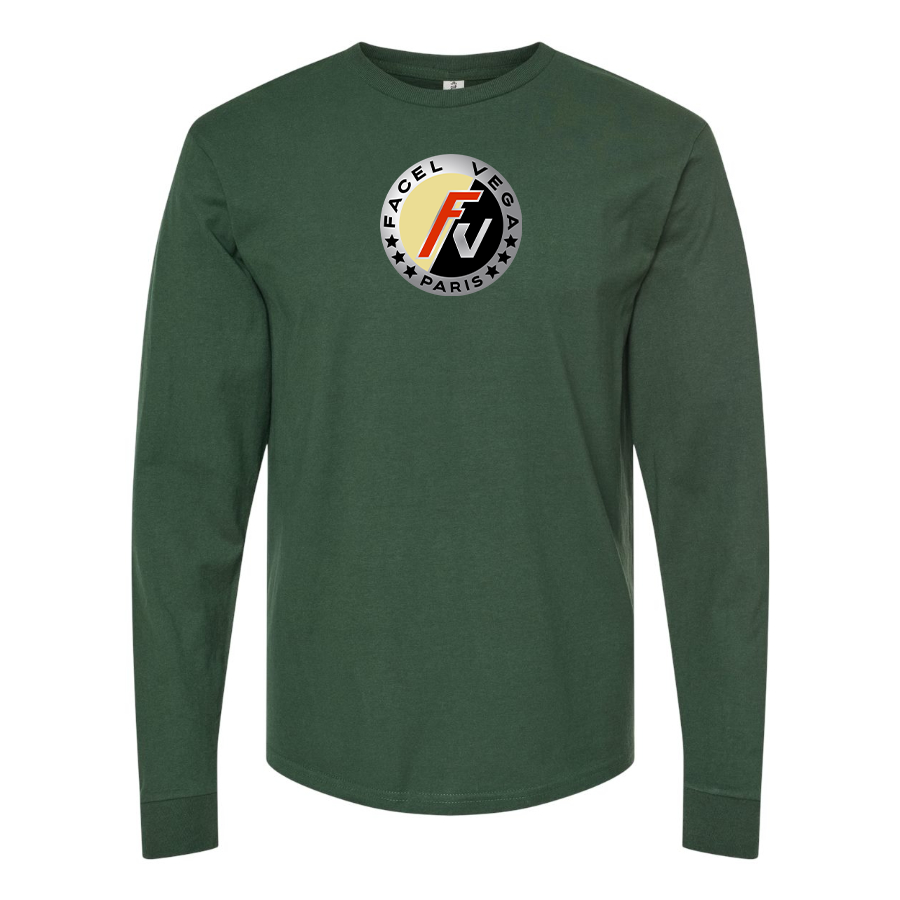 Men's Facel Vega Logo Cotton Long Sleeve T-Shirt