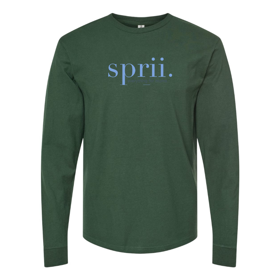 Men's Sprii Logo Cotton Long Sleeve T-Shirt