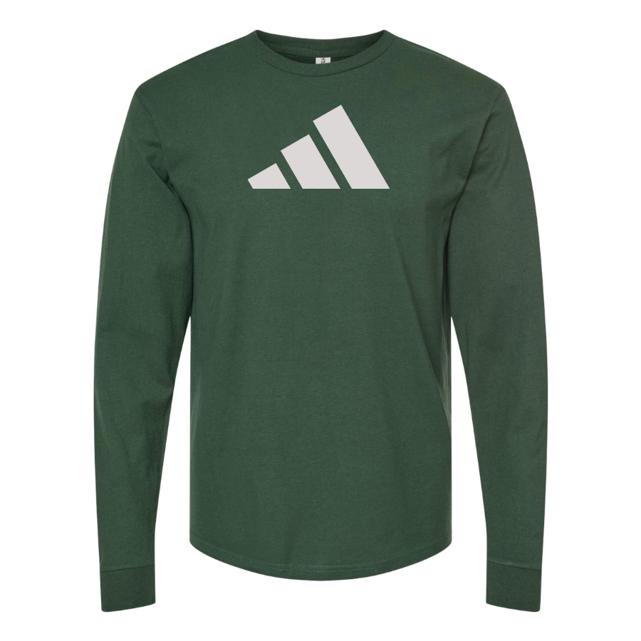 Men's Adidas Logo Cotton Long Sleeve T-Shirt