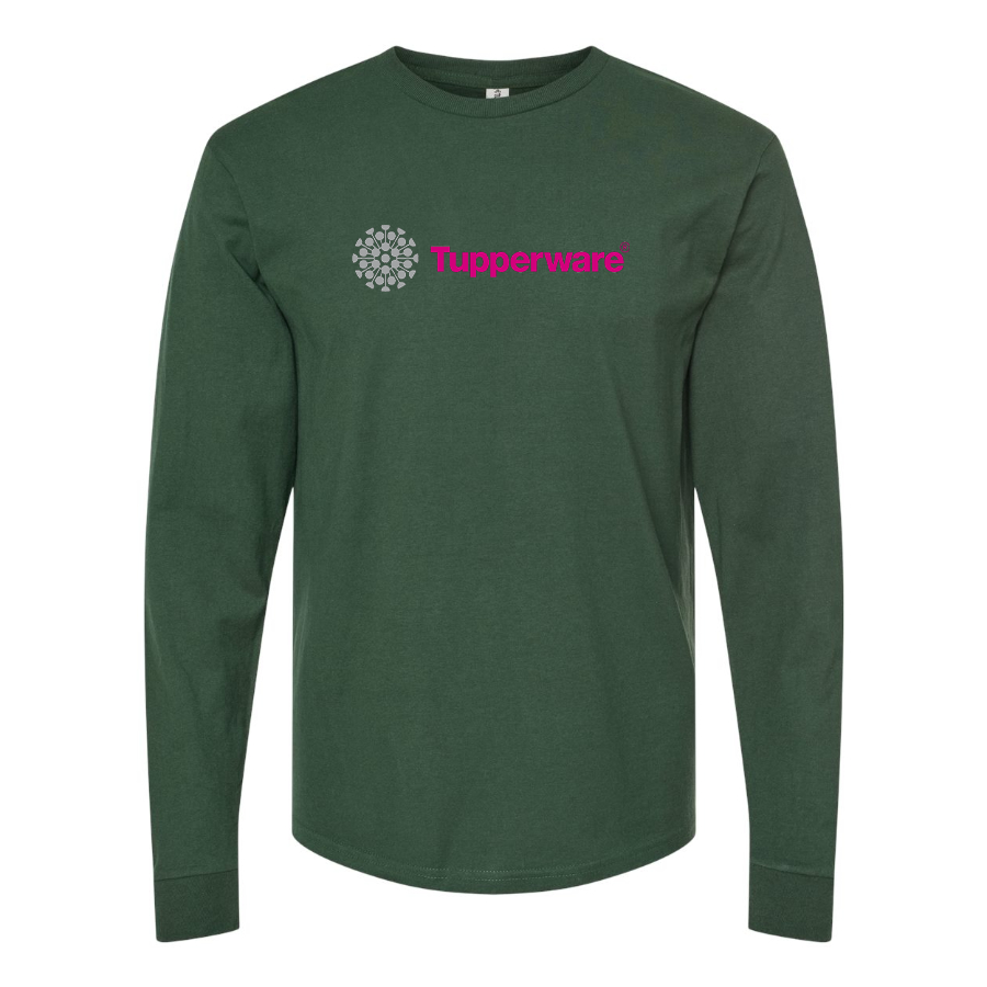 Men's Tupperware Logo Cotton Long Sleeve T-Shirt