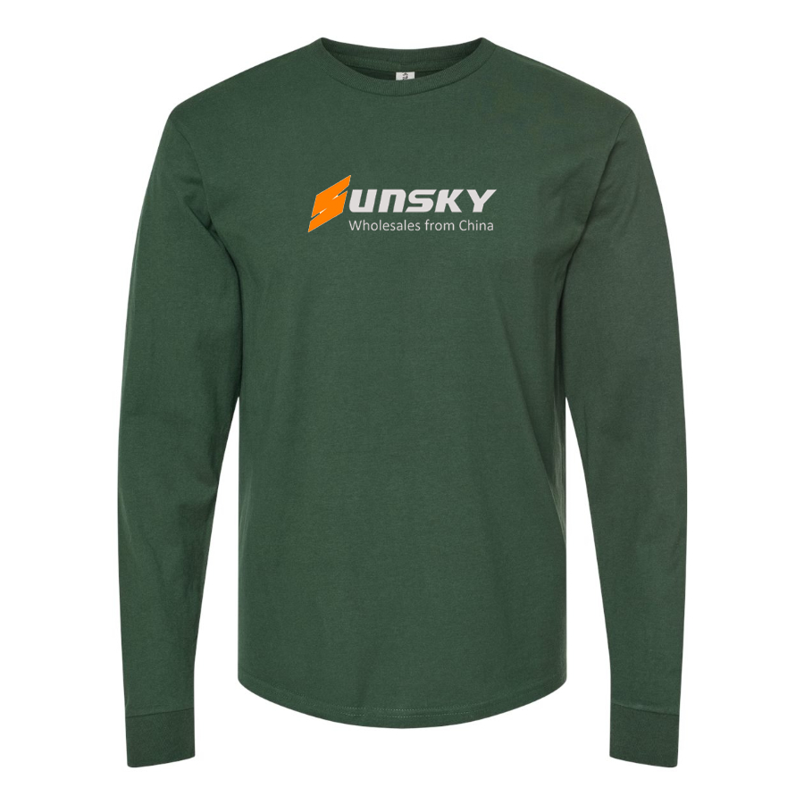 Men's SUNSKY Logo Cotton Long Sleeve T-Shirt