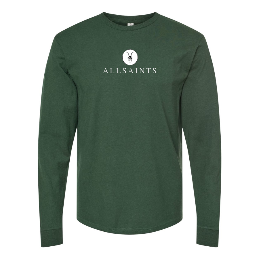 Men's AllSaints Logo Cotton Long Sleeve T-Shirt