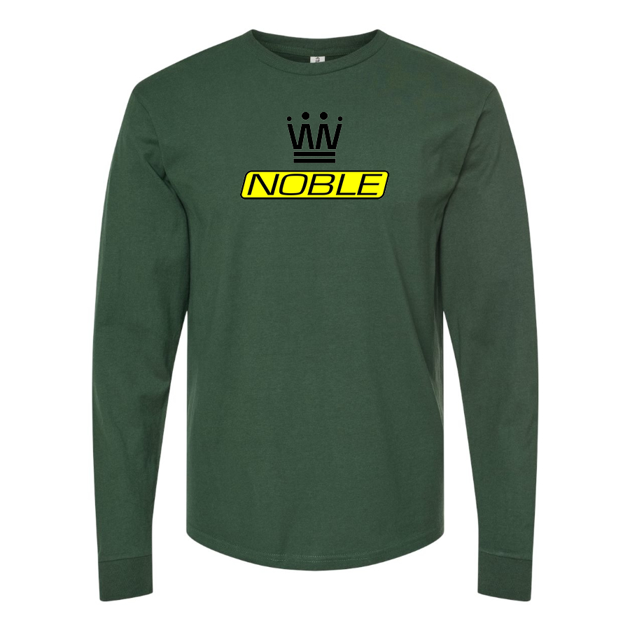Men's Noble Logo Cotton Long Sleeve T-Shirt