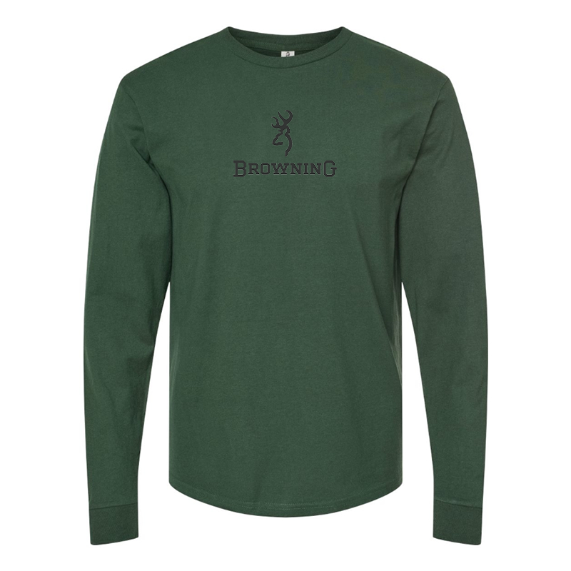 Men's Browning Logo Cotton Long Sleeve T-Shirt