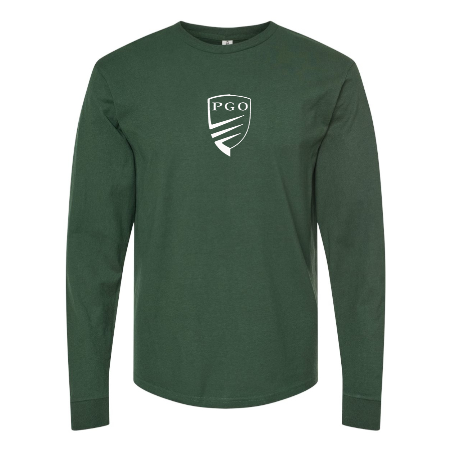 Men's PGO Logo Cotton Long Sleeve T-Shirt