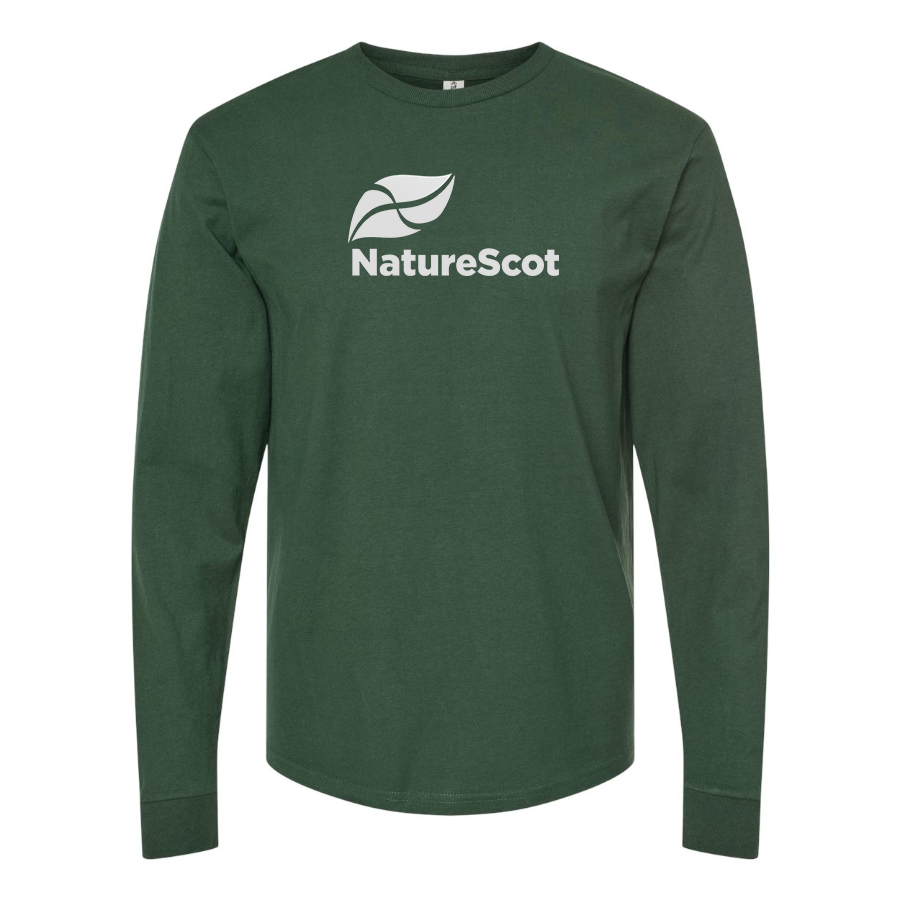 Men's Nature Scot Logo Cotton Long Sleeve T-Shirt