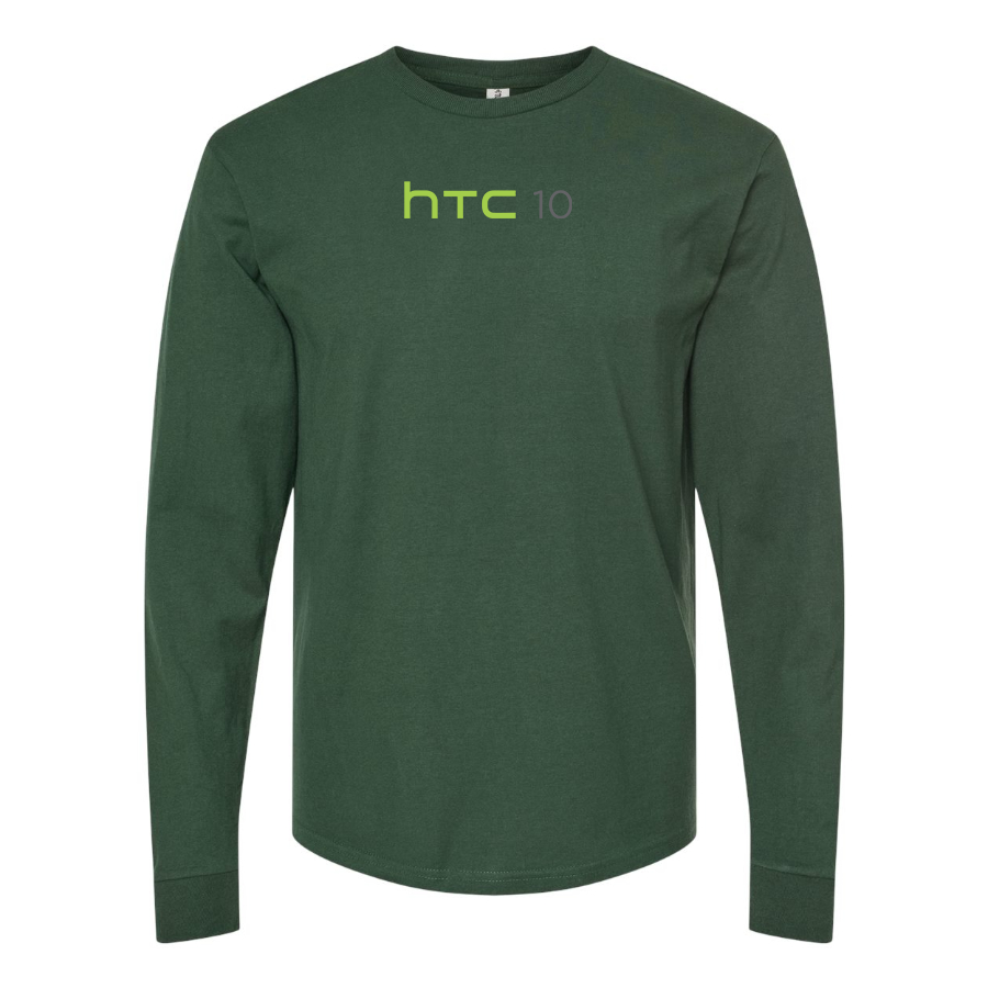 Men's HTC 10 Logo Cotton Long Sleeve T-Shirt