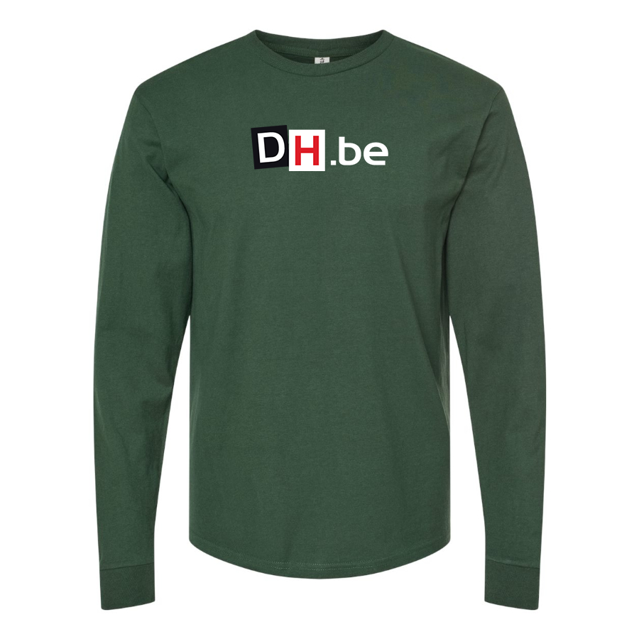 Men's DH Derniere Heure Logo Cotton Long Sleeve T-Shirt