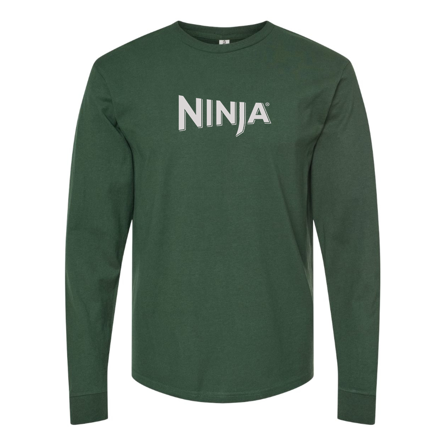 Men's Ninja Logo Cotton Long Sleeve T-Shirt
