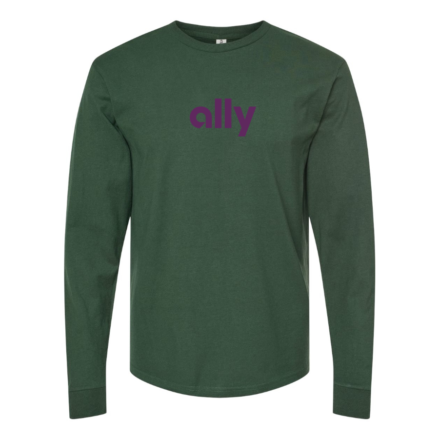 Men's Ally Financial Logo Cotton Long Sleeve T-Shirt