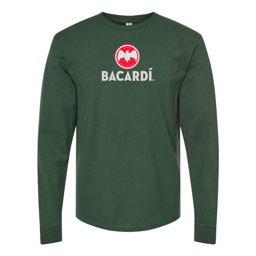 Men's Bacardi Logo Cotton Long Sleeve T-Shirt
