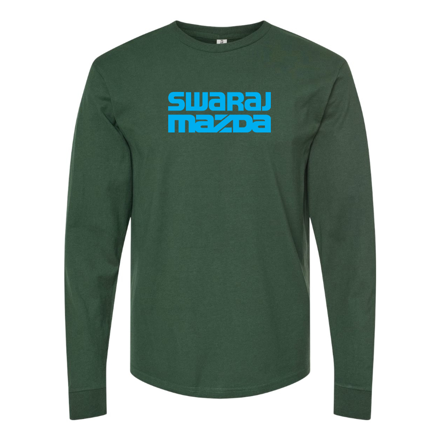 Men's Swaraj Mazda Logo Cotton Long Sleeve T-Shirt
