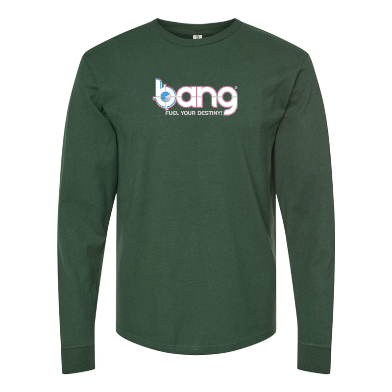 Men's Bang Energy Logo Cotton Long Sleeve T-Shirt