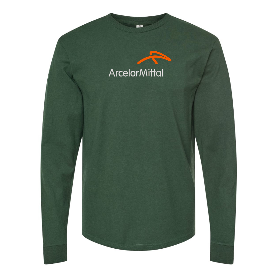 Men's Arcelormittal Logo Cotton Long Sleeve T-Shirt