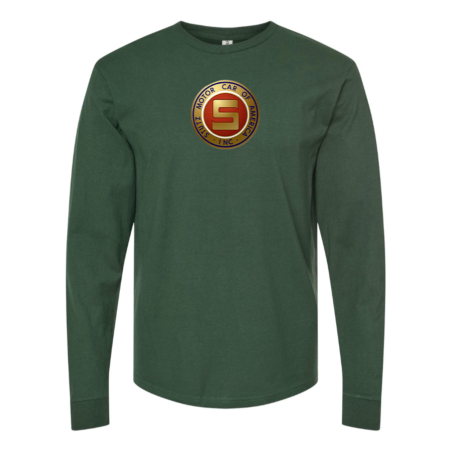 Men's Stutz Motor Company Logo Cotton Long Sleeve T-Shirt