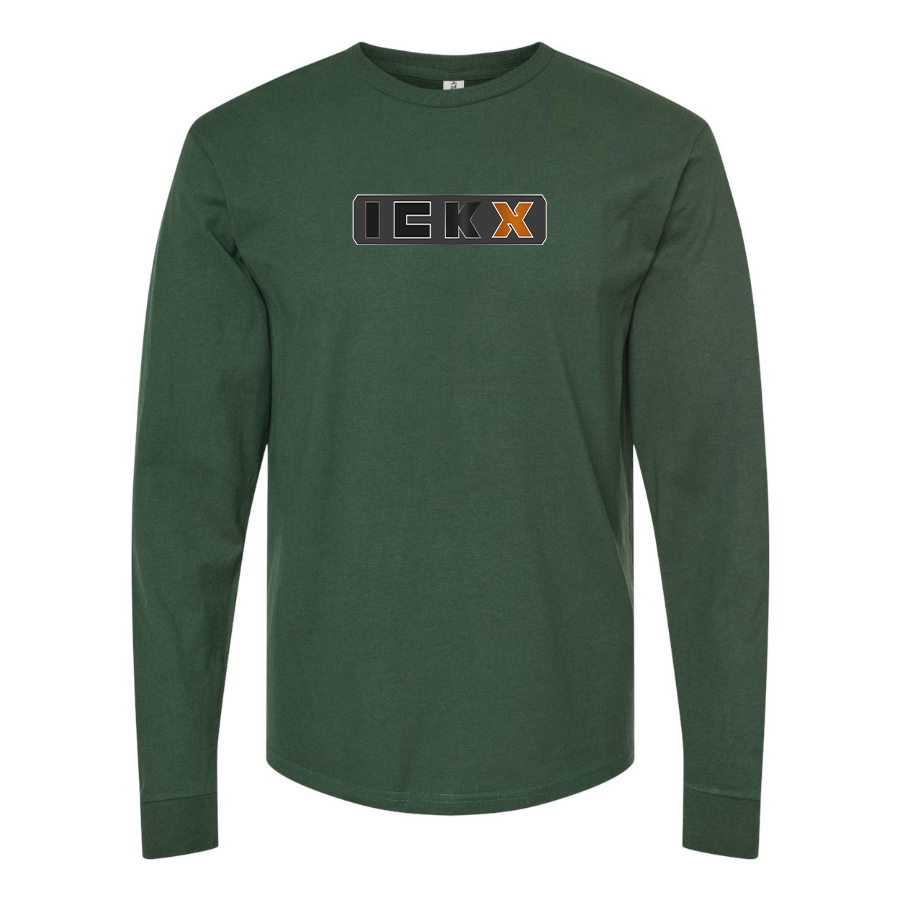 Men's ICKX Logo Cotton Long Sleeve T-Shirt