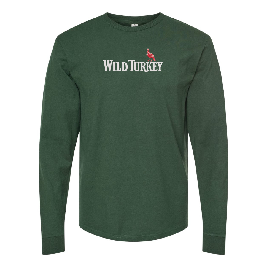 Men's Wild Turkey Logo Cotton Long Sleeve T-Shirt